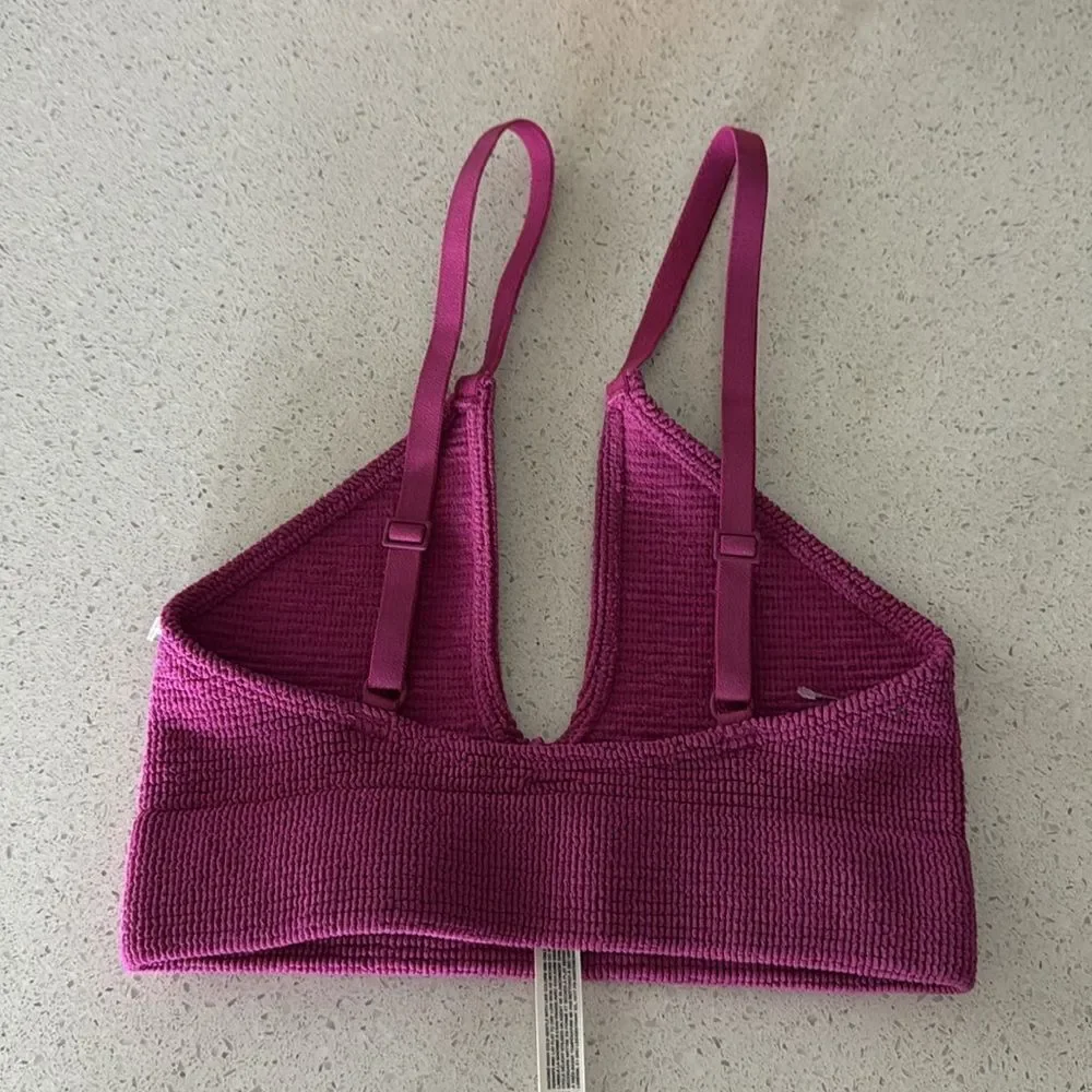 NWOT Free People The Rib Reach For Triangle Bra XS/S Seamless Pull On Voop